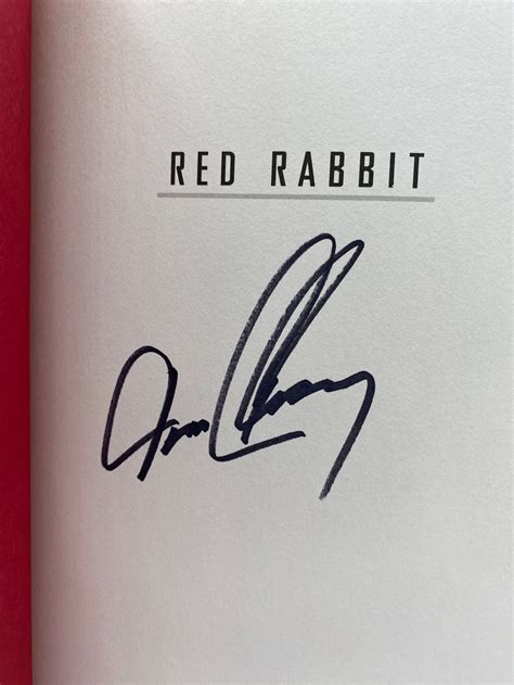Tom Clancy Signed Book - Red Rabbit