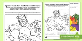 Latihan Darab Nombor Sambil Mewarna (teacher made) - Twinkl