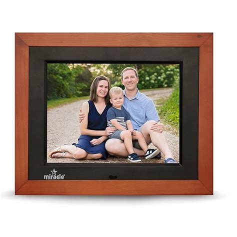 Buy Miracle Digital 8''(20.32) IPS Wooden Digital Photo Frame with High ...