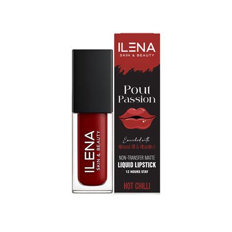 ILENA Pout Passion Liquid Lipstick, Hot Chilli Shade – My Store