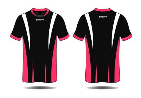 Ping and white textile template vector sport t-shirt design | Premium ...