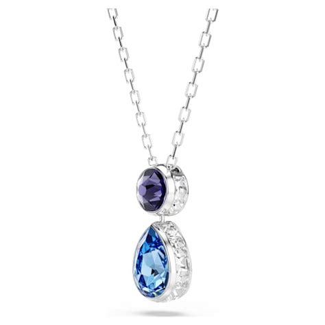 Chroma pendant, Mixed cuts, Multicolored, Rhodium plated | Swarovski