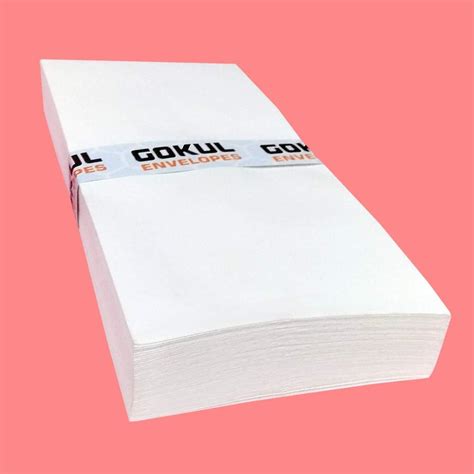 AccuPrints Envelope White Cheque Size envelope | Thickness - 100 gsm ...