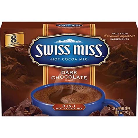 Swiss Miss Dark Chocolate 3 in 1 Hot Cocoa Mix 283gm : Amazon.in ...