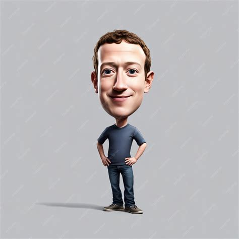 Premium Photo | Mark Zuckerberg Small Body with big head
