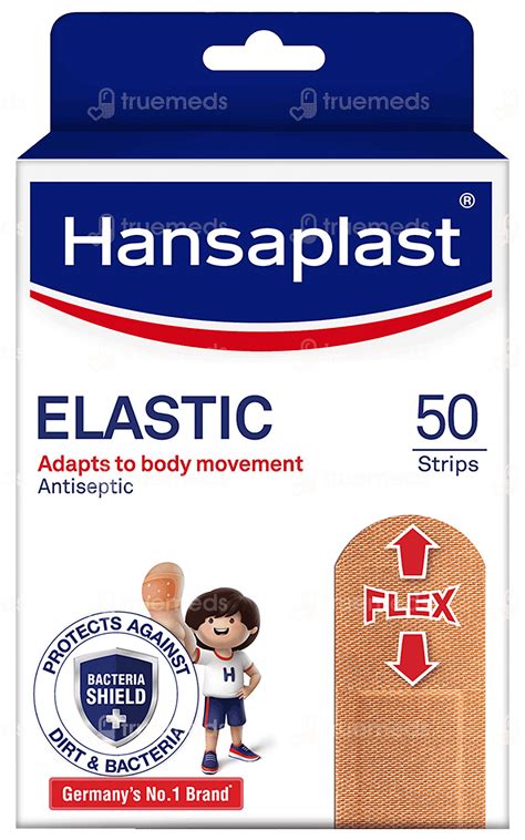 Hansaplast Elastic Antiseptic Strips 50 - Uses, Side Effects, Dosage ...