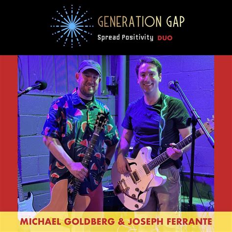 Live Music with MICHAEL GOLDBERG and JOSEPH FERRANTE from the band ...