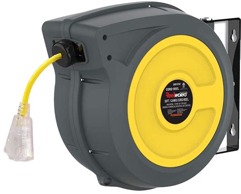 ReelWorks GUR025 12 AWG x 50' Retractable Extension Cord Reel New ...
