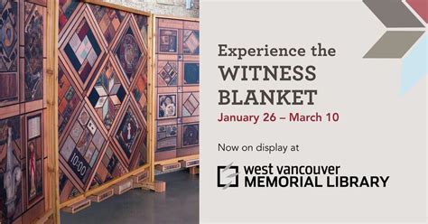 The Witness Blanket , West Vancouver Memorial Library, 26 January 2024 ...