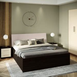 Godrej Interio Flutes Wee FLUTEK0014 Engineered Wood King Box Bed Price ...