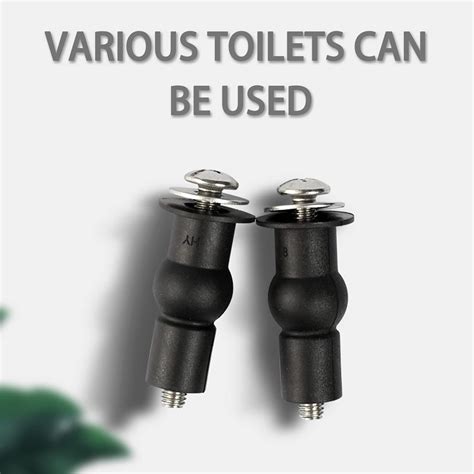 Buy 4 Pack Toilet Seat Hinge Bolt Screws, Toilet Lid Screws Universal ...