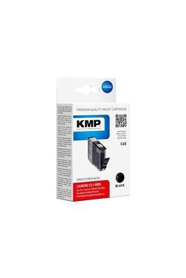 Cartouche d'encre KMP C65 - 13 ml - noir - compatible - cartouche d ...