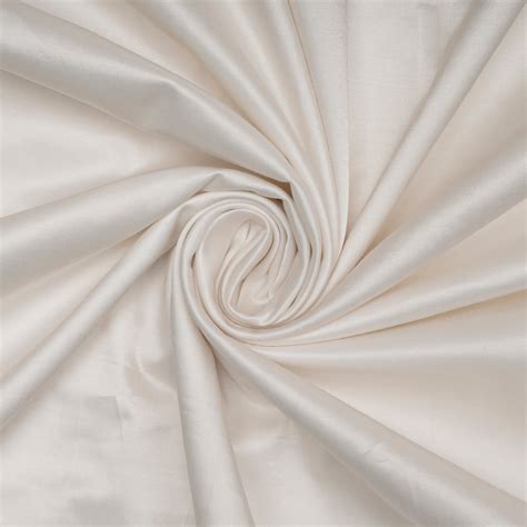 Buy White Dyeable Satin Lycra Fabric 68139/1 | FFAB