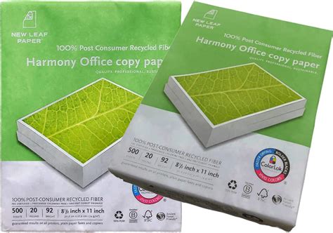 Buy ROARING SPRING New Leaf Paper 100% Recycled Printer Paper, 20 lb ...