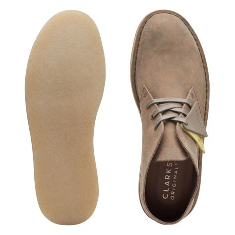 Clarks Desert Coal 26169995 Mens Brown Suede Lace Up Chukkas Boots ...