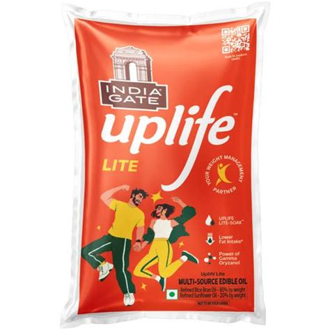 India Gate Uplife Lite Multi-Source Edible Oil, 1 L – Fetch N Buy