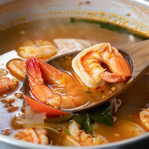 Thai Hot And Sour Shrimp Soup Recipe - Enjoy Exotic Flavors