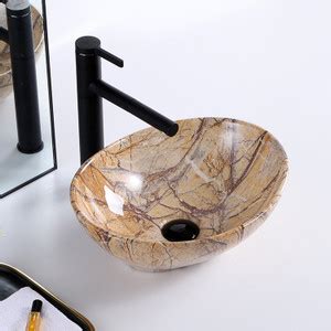 InArt Ceramic Table Top Vessel Sink Wash Basin Over Counte/Counter Top ...