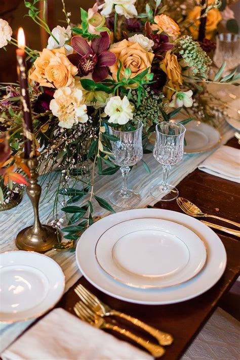 fall wedding reception table ideas