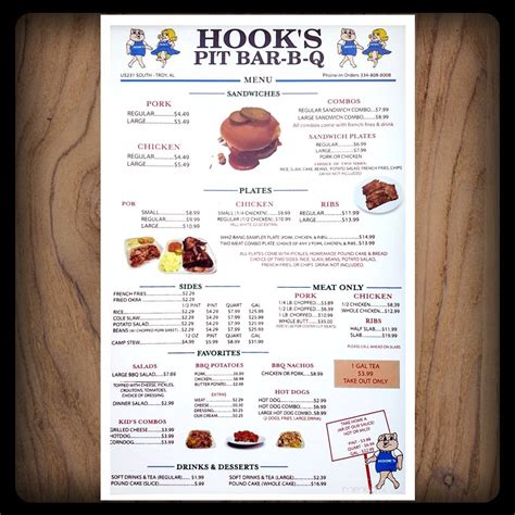 Hooks Bbq Menu Troy Al Number at William Everhart blog