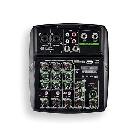 CEZO 4 Channel Sound Mixer Audio Mixing Console Monitor Paths Plus ...