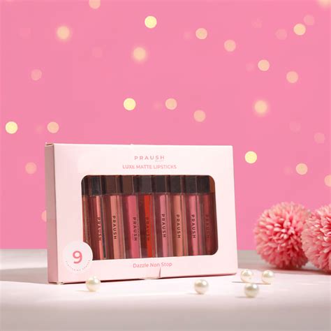 Luxe Matte Liquid Lipsticks Box- All 9 Stunning Shades – Praush