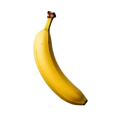A yellow banana with a black spot on the bottompng | Premium AI ...