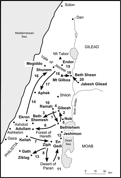 Maps Of Saul And Samuel