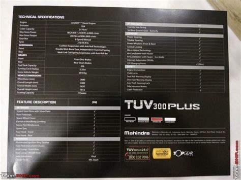 Mahindra TUV300 Plus New Details Revealed- Launching Soon » Car Blog India