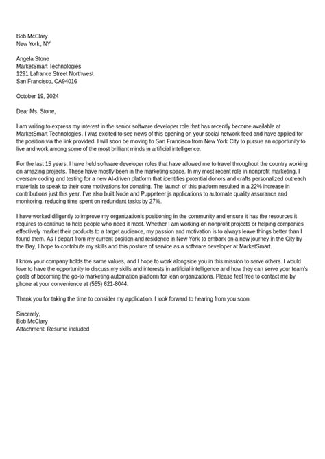 Image result for Cover Letter for Relocation