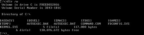 Image result for FreeDOS Command List