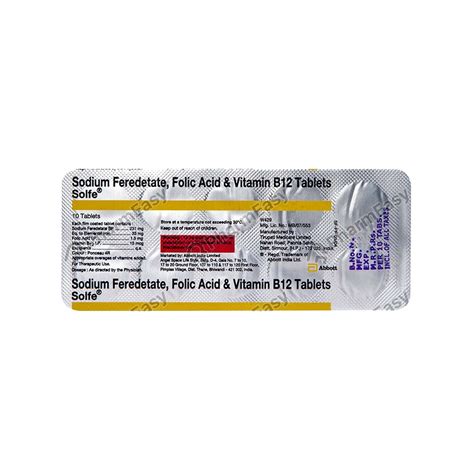 Buy Solfe Strip Of 10 Tablets Online at Flat 15% OFF | PharmEasy