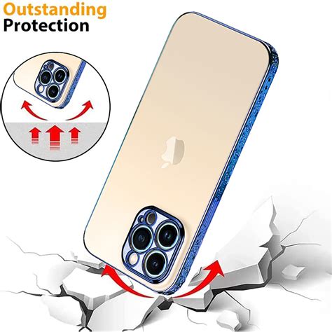 Casotec Camera Protection Bumper Cover for Apple iPhone 13 Pro Max - Black