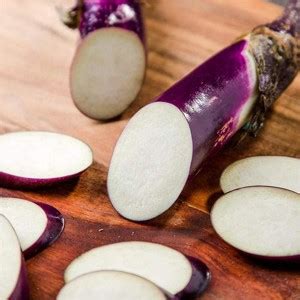 CYBEXIS Good Germination Long Purple Eggplant Brinjal Seeds-300 Seeds ...
