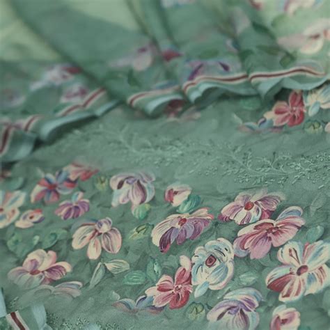Ehimaya Fern Green Floral Printed Semi Pashmina Suit Set – Desisandook ...