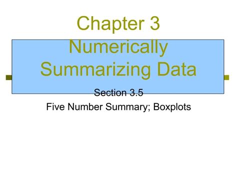 Image result for Numerically Summarizing Data