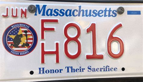 Massachusetts Car Plate