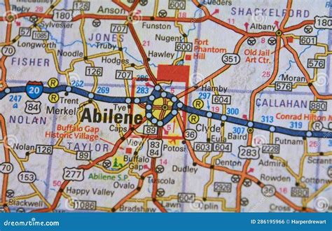 Abilene Texas Map Lubbock