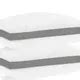 Homerz Set of 2 Goldstar Gusset Pillow, 17 x 27 inch, Filled with 3D ...