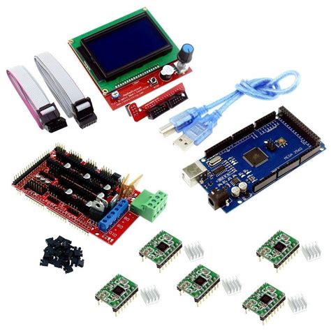 T Kart RAMPS 1.4 3D PRINTER CONTROLLER+Mega2560 with Cable compatible ...