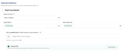 Create an Instant Discount or Cashback Offer
