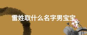 羊宝宝10月雷姓起名,在中国的传统文化中，名字是一个人身份和命运的象征_奇缘阁算命网