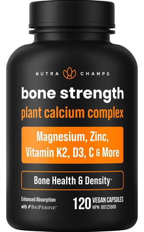 Bone Strength Supplements | Plant Based Calcium Supplements | Vitamin ...