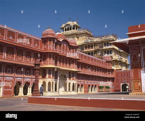 India, Rajasthan, Jaipur, city Palace, detail, capital, town palace, palace, place of interest ...
