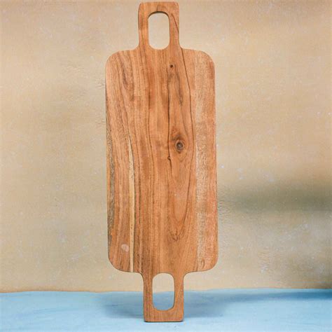 Grovez Acacia Wood Chopping Board with Double Handle – Ireka Homes