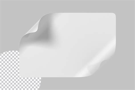 White Rectangle Sticker Badge PNG Graphic by alex.arty91 · Creative Fabrica