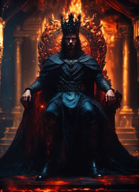 Lexica - Beautiful king of darkness darkness darkness sitting on a ...