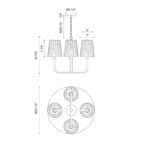 Alora Lighting - CH528423 - Plisse - 4 Light Chandelier-16.88 Inches ...