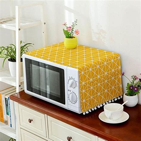 galaksy Yellow : 2017 Modern Style Linen Cover Microwave Dust Proof ...