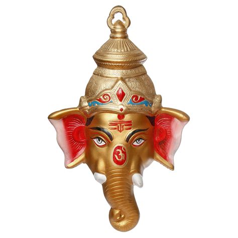 Multicolor Lord Ganesha Metal Handcrafted Wall Hanging - eCraftIndia Online